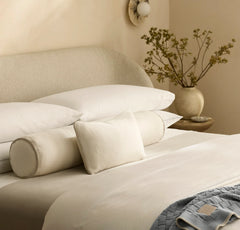 Threadmark Pillow Cover (Bolster) - Soft White/Melange Natural