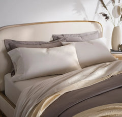 Percale Hemmed Fitted Sheet - Mist