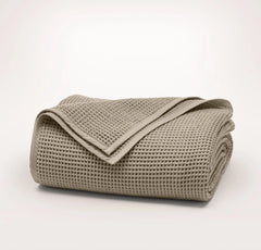 Waffle Bed Blanket - Oak