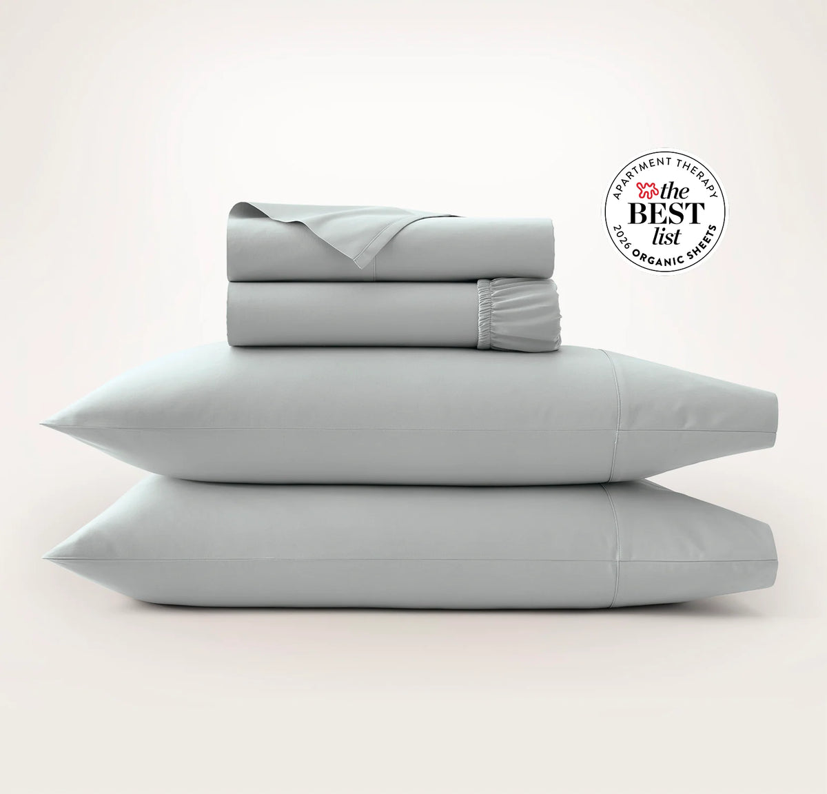 Percale Hemmed Sheet Set - Shore