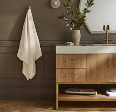 Plush Bath Towel - Cream