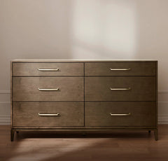 6-Drawer Wood Dresser - Espresso