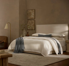 Signature Hemmed Duvet Set - Natural