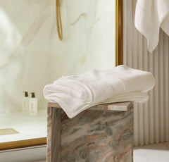 Plush Bath Towel - White