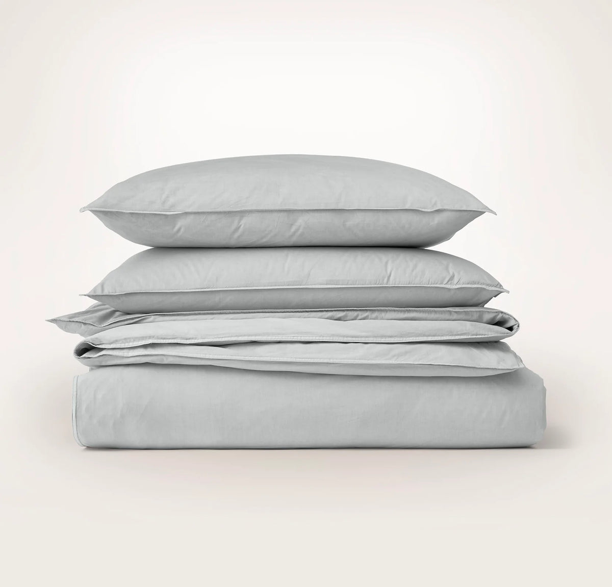 Percale Vintage Washed Duvet Set - Vintage Shore