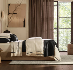 Two-Tone Ribbed Rug - Oak/Cream