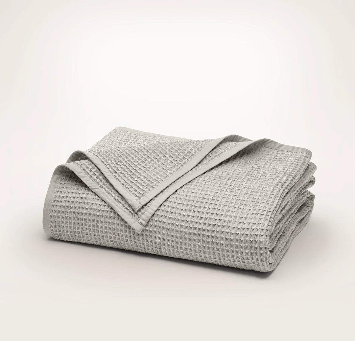 Waffle Bed Blanket - Pewter
