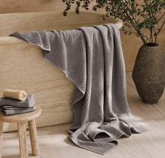 Turkish Waffle Bath Sheet - Stone