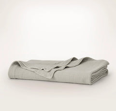Dream Bed Blanket - Pewter/Cream Picot
