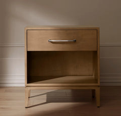Single Drawer Wood Nightstand - Bluff
