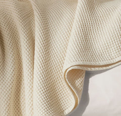Waffle Bed Blanket - Natural