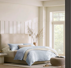 Relaxed Seersucker Duvet Set - Hydrangea
