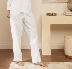Signature Long Sleeve & Pants Pajama Set - White