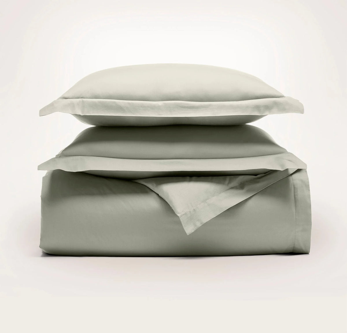 Signature Hemmed Duvet Set - Sageleaf