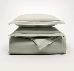 Signature Hemmed Duvet Set - Sageleaf