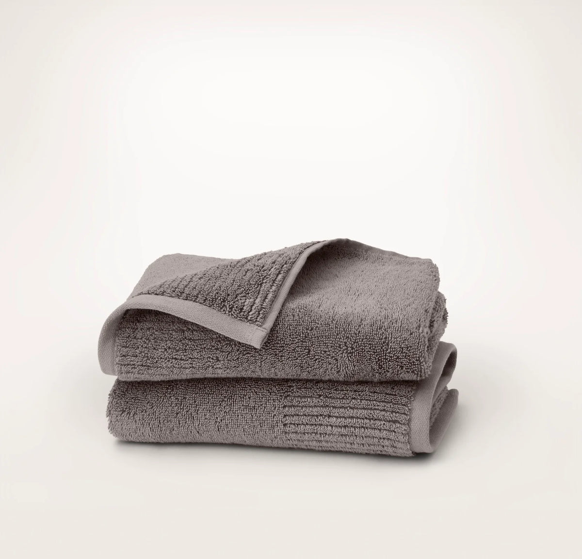 Turkish Ultra Plush Hand Towels (Pair) - Stone