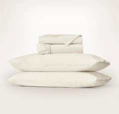 Percale Vintage Washed Sheet Set - Vintage Cream