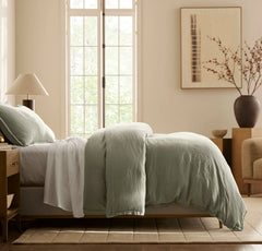 Linen Duvet Set - Sageleaf